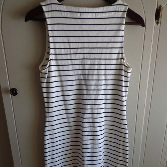 LAUREN RALPH LAUREN Sleeveless Striped Dress PXS Nautical Ties - Picture 2 of 10